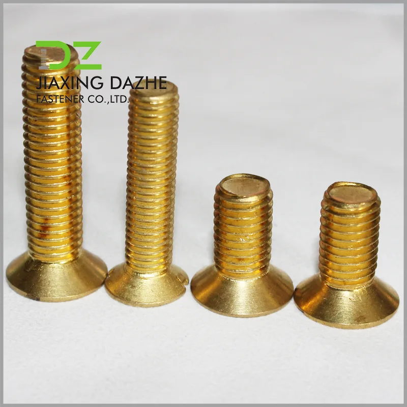 Brass Flat Head Machine Screw